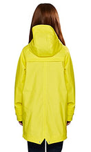 Load image into Gallery viewer, maoo garden Girls Rain Jacket Lightweight Waterproof Raincoat Hooded Cotton Lined Long Windbreaker 806 Yellow 5-6Y