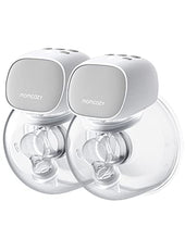 Load image into Gallery viewer, Momcozy S9 Pro Wearable Breast Pump, Hands-Free Breast Pump of Longest Battery Life & LED Display, Double Portable Electric Breast Pump with 2 Modes & 9 Levels - 24mm, 2 Pack Gray