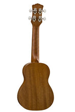 Load image into Gallery viewer, Luna Love Music Peace Mahogany Soprano Ukulele with Gig Bag, Satin Natural