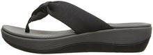 Load image into Gallery viewer, Clarks Women's Arla Glison Flip-Flop, black fabric, 8 Medium US