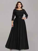 Load image into Gallery viewer, Ever-Pretty Womens PlUSSize Wedding Party Maternity Formal Dress Black US16