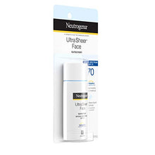 Load image into Gallery viewer, Neutrogena Ultra Sheer Liquid Daily Facial Sunscreen with Broad Spectrum SPF 70, Non-Comedogenic, Oil-Free & PABA-Free Weightless UVA/UVB Sun Protection, 1.4 fl. oz
