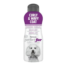 Load image into Gallery viewer, TropiClean PerfectFur Curly & Wavy Coat Shampoo for Dogs, 16oz - Made in USA - Naturally Derived - Curly & Wavy Coat Formula - Detangling & Dematting on Thick Fur & Wiry Breeds Like Poodles & Bichons