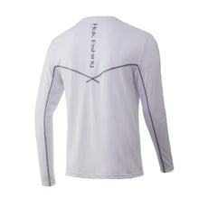 Load image into Gallery viewer, Huk Men's Icon X Long Sleeve Fishing Shirt with Sun Protection, White, Medium