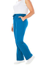 Load image into Gallery viewer, Woman Within Women's Plus Size Tall Sport Knit Straight Leg Pant - 6X, Emerald Green