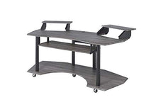 Load image into Gallery viewer, Acme Furniture Eleazar Music Recording Studio Desk, Black Oak