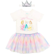 Load image into Gallery viewer, Disney Princesses Baby Girls Creeper Tutu Set White 12 Months