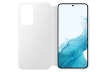 Load image into Gallery viewer, Samsung Electronics Galaxy S22 S-View Flip Cover, Protective Phone Case, Tap Control, Cutting Edge Design, US Version, White, (EF-ZS901CWEGUS)