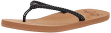 Load image into Gallery viewer, Roxy Women's Costas Sandal Flip-Flop, Black, 10 Medium US
