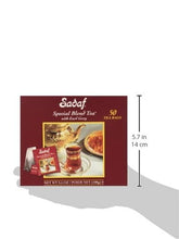 Load image into Gallery viewer, Sadaf Earl Grey Tea Bags | Special Blend Earl Grey Ceylon Black Tea | Product harvested in Sry Lanka | 50 bags (pack of 1)