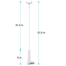 Load image into Gallery viewer, Tryone Gooseneck Phone Holder, Flexible Long Arm Mount Stand Compatible with Smartphones, Max Width 3in, Overall Length 27.5in(White)