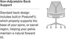 Load image into Gallery viewer, Herman Miller Sayl Ergonomic Office Chair with Tilt Limiter and Carpet Casters | Stationary Seat Depth and Arms | Black Frame with Black Rhythm Seat