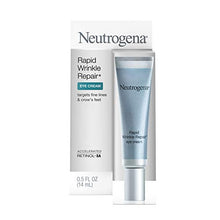 Load image into Gallery viewer, Neutrogena Rapid Wrinkle Repair Anti-Wrinkle Retinol Under Eye Cream for Dark Circles & Under Eye Bags - Wrinkle Eye Cream with Hyaluronic Acid, Glycerin & Retinol Cream, 0.5 fl. oz