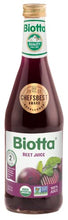 Load image into Gallery viewer, Biotta Organic Beet Juice - 100% Natural Beetroot Superfood - Helps Support Blood Pressure, Brain, Stamina & Energy - Natural Nitric Oxide & Potassium Booster - Gluten Free (16.9 Fl Oz, Pk of 6)