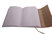 Load image into Gallery viewer, RKH DOUBLE DRAGON Blank Page BOOK Handcrafted Leather Writing Unlined 5 x 7 JOURNAL (Brown)