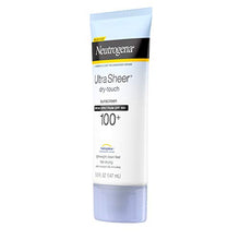 Load image into Gallery viewer, Neutrogena Ultra Sheer Dry-Touch Sunscreen Lotion, Broad Spectrum SPF 100 UVA/UVB Protection, Lightweight Water Resistant, Non-Comedogenic & Non-Greasy, 5 fl. oz