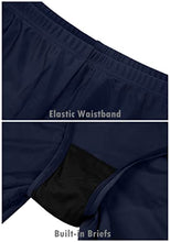 Load image into Gallery viewer, ATTRACO Womens Swimsuits Bottom Long Swim Shorts Full Coverage Navy x-Large