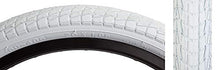Load image into Gallery viewer, Sunlite Freestyle Kontact Park Street Road Bicycle OEM Bike Tire Tube Bundle 20 x 1.95 (White)