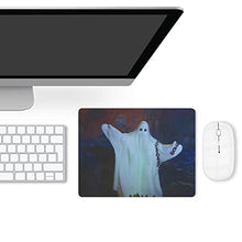 Load image into Gallery viewer, Halloween Ghosts Wearing White Clothe Desktop and Laptop Leather Mouse pad 1 Pack 25x20x2cm/9.8x7.9x0.8inch