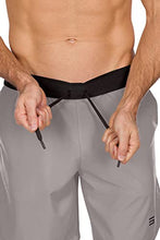 Load image into Gallery viewer, Dry FIT Gym Shorts for Men - Mens Workout Running Shorts - Moisture Wicking with Pockets and Side Hem Smoke Grey