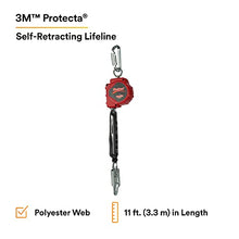 Load image into Gallery viewer, 3M - 3100425 PROTECTA Rebel 11' Polyester Web Self-Retracting Lifeline