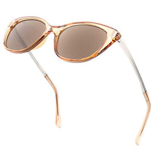 Load image into Gallery viewer, VITENZI Full Reader Sunglasses Cat Eye Readers for Reading Under The Verona Sun in Champagne 1.50