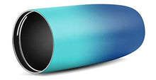 Load image into Gallery viewer, Simple Modern Travel Coffee Mug Insulated Stainless Steel Thermos Cup Voyager with Straw and Clear Flip Lid 20oz (590ml) Tumbler, Ombre: Pacific Dream