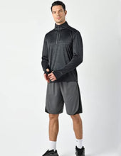 Load image into Gallery viewer, Liberty Imports Pack of 3 Men's Performance Quarter Zip Pullovers with Pockets, Quick Dry Active Long Sleeve Shirts (Edition 1, Large)