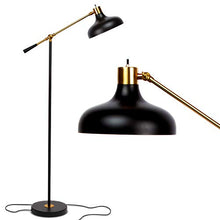 Load image into Gallery viewer, Brightech Wyatt - Industrial Floor Lamp for Living Rooms & Bedrooms - Rustic Farmhouse Reading Lamp - Standing, Adjustable Arm Indoor Pole Lamp for Crafts & Tasks