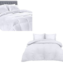 Load image into Gallery viewer, Utopia Bedding 1 All Season Comforter Duvet Insert with 1 Duvet Cover Set (Queen, White)