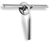 Load image into Gallery viewer, Ettori Shower Squeegee Clear Glass Wall Cleaner Stainless Steel with Suction Storage Hook -10'', Chrome