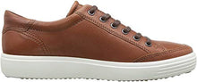 Load image into Gallery viewer, ECCO Men's Soft 7 Long Lace Sneaker, Cognac, 46 M EU (12-12.5 US)