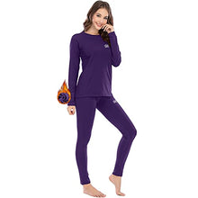 Load image into Gallery viewer, MEETWEE Thermal Underwear for Women, Winter Warm Base Layer Top & Bottom Set Long Johns with Fleece Lined Cold Weather Skiing