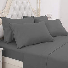 Load image into Gallery viewer, BYSURE Hotel Luxury Bed Sheets Set 6 Piece(Queen, Grey) - Super Soft 1800 Thread Count 100% Microfiber Sheets with Deep Pockets, Wrinkle & Fade Resistant