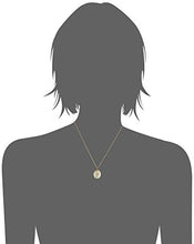 Load image into Gallery viewer, 14k Gold-Filled with Floral Design and Center Signet Oval Hand Engraved Locket Necklace, 18"