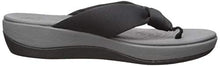 Load image into Gallery viewer, Clarks Women's Arla Glison Flip-Flop, black fabric, 8 Medium US