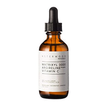Load image into Gallery viewer, MATRIXYL 3000 + ARGIRELINE Peptide + Vitamin C 2 oz Serum with Organic Hyaluronic Acid, Reduce Sun Spots, Wrinkles, Our Most Powerful Triple Combination ASTERWOOD NATURALS Bottle