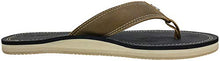 Load image into Gallery viewer, Dockers Men's Flip Flop Sandal ; Classic Comfort Footbed with Two-Tone Upper, size 8 to 9/8-9 (Black Pebble)