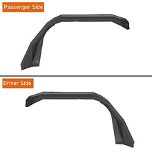 Load image into Gallery viewer, Hooke Road JL/JT Rugged Front Fender Flares for 2018-2023 Jeep Wrangler JL & Gladiator JT (2PCS Flat Steel Fenders)