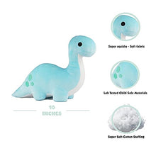 Load image into Gallery viewer, Avocatt Blue Brontosaurus Dinosaur Plushie - 10 Inches Stuffed Animal Plush Dino - Plushy and Squishy Long Neck Dinosaur - Cute Toy Gift for Boys and Girls