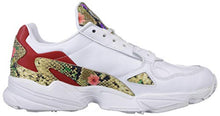 Load image into Gallery viewer, adidas Originals Women's Falcon Sneaker, White/Scarlet/Gold Metallic, 11