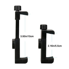 Load image into Gallery viewer, Leaflai Universal Smartphone Tripod Adapter Phone Tripod Mount Cell Phone Holder Mount Adapter Fits All Phones Rotates Vertical and Horizontal Adjustable Clamp (Style 1)