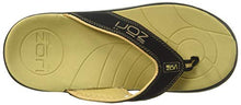 Load image into Gallery viewer, Neat Feat Men's Zori Sport Orthotic Slip-on Sandals Flip Flop, Black/Tan, 11 D US