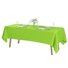 Load image into Gallery viewer, Rectangle Tablecloth 90x132 inch Washable Polyester Fabric Table Cloth for Wedding Party Dining Banquet Decoration(90x132, Teal)