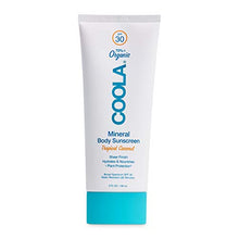 Load image into Gallery viewer, COOLA Organic Mineral Body Sunscreen, Broad Spectrum SPF 30, Reef-Safe, Tropical Coconut, 5 Fl Oz