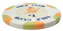 Load image into Gallery viewer, 25 $1 Nile Club 10 Gram Ceramic Casino Quality Poker Chips