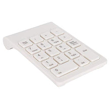 Load image into Gallery viewer, Lightweight Numeric Keypad, Wireless Keyboard, Nummer Keyboard, 18 Keys for PC(White)