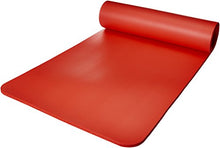 Load image into Gallery viewer, AmazonBasics Extra Thick Exercise Yoga Gym Floor Mat with Carrying Strap - 74 x 24 x .5 Inches, Red