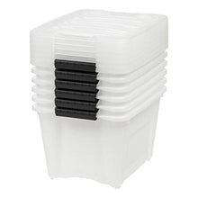 Load image into Gallery viewer, IRIS USA TB-17 19 Quart Stack & Pull Box, Multi-Purpose Storage Bin, 6 Pack, Pearl