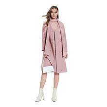 Load image into Gallery viewer, MIEGOFCE Women Elegant V-Neck Double-Breasted Long Wool Blend Coat 2022 Spring Autumn Slim Jacket Cashmere Female Overcoat